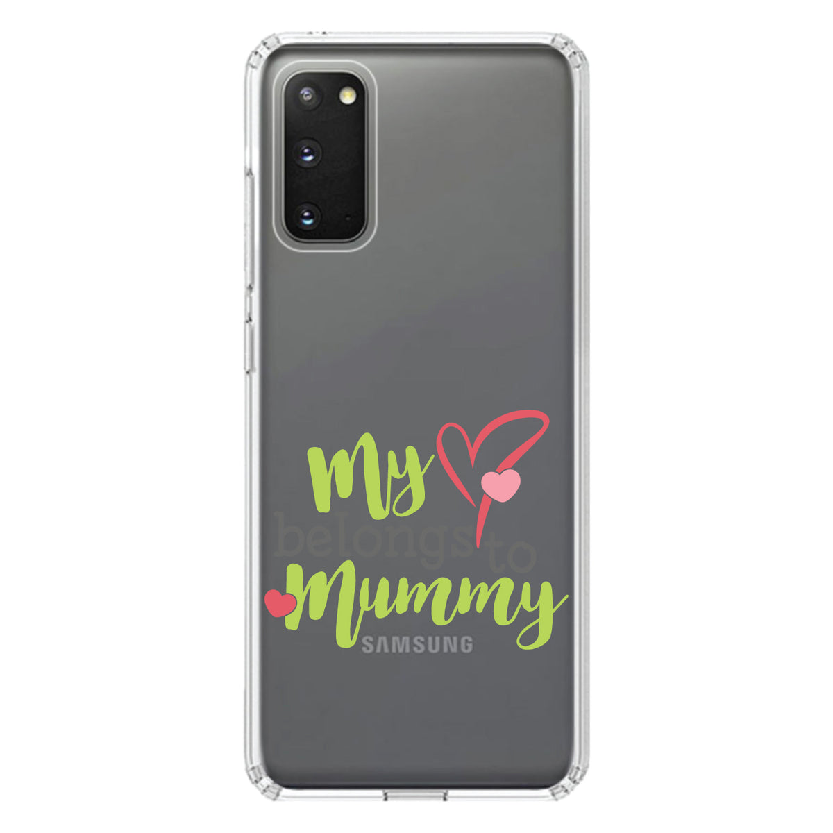 My Heart Belongs to Mummy Clear Shockproof iPhone Case, view 13