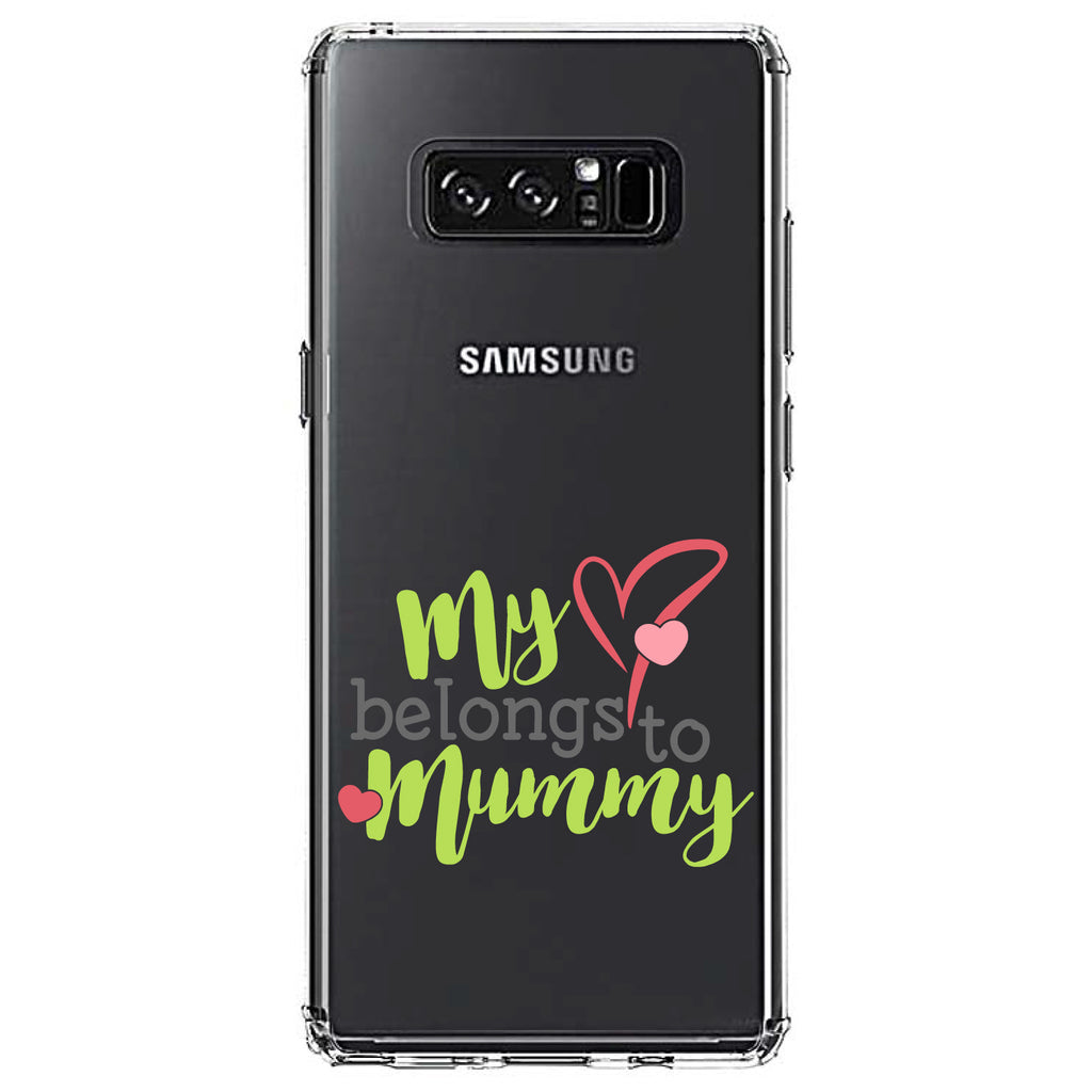 My Heart Belongs to Mummy Clear Shockproof iPhone Case, view 12