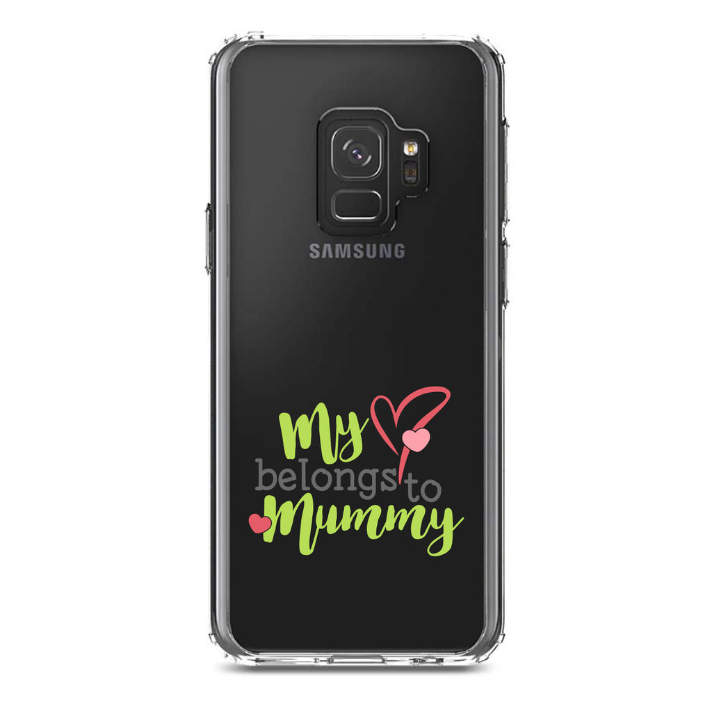My Heart Belongs to Mummy Clear Shockproof iPhone Case, view 19
