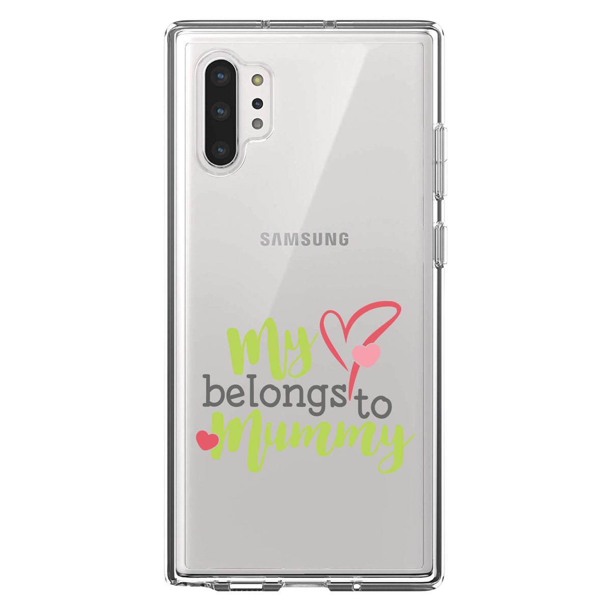 My Heart Belongs to Mummy Clear Shockproof iPhone Case, view 10