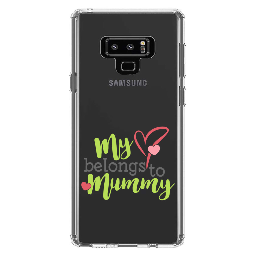 My Heart Belongs to Mummy Clear Shockproof iPhone Case, view 11