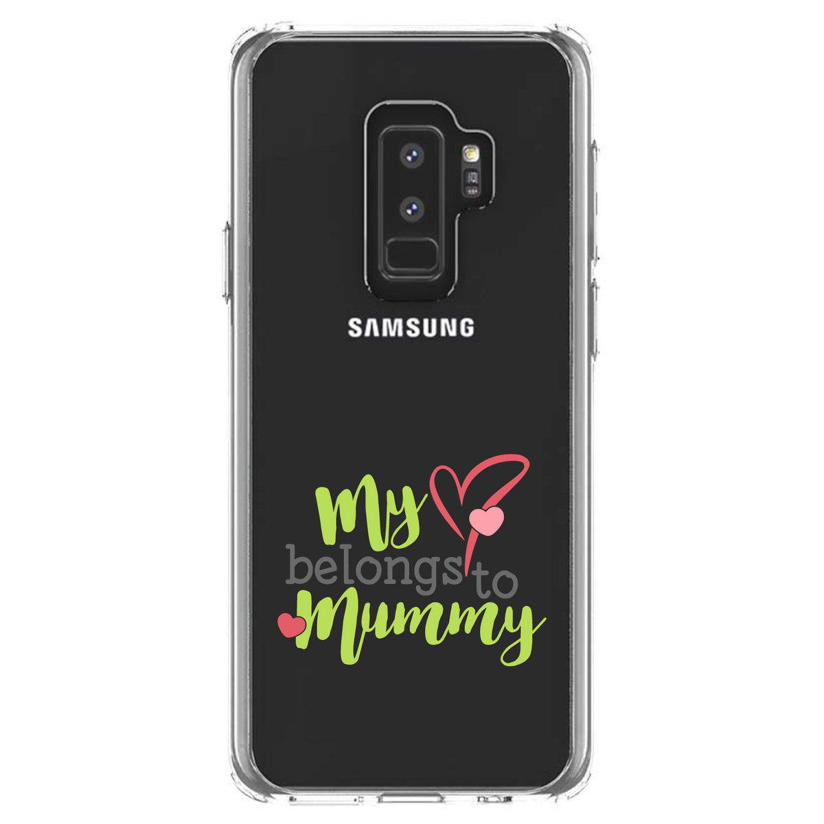 My Heart Belongs to Mummy Clear Shockproof iPhone Case, view 20