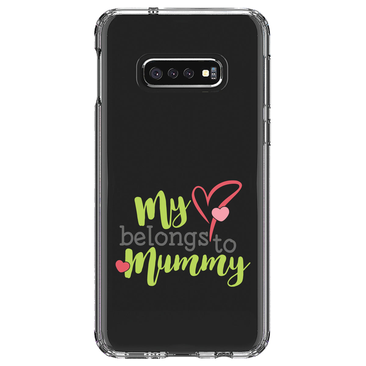 My Heart Belongs to Mummy Clear Shockproof iPhone Case, view 18