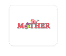 DistinctInk Custom Foam Rubber Mouse Pad - 1/4" Thick - Mother - Pink Bird & Flowers