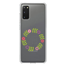 DistinctInk® Clear Shockproof Hybrid Case for Apple iPhone / Samsung Galaxy / Google Pixel - Love You Mom - Floral Border