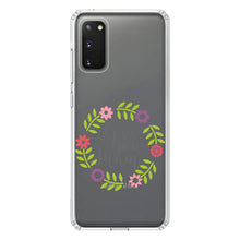 DistinctInk® Clear Shockproof Hybrid Case for Apple iPhone / Samsung Galaxy / Google Pixel - Love You Mum - Floral Border