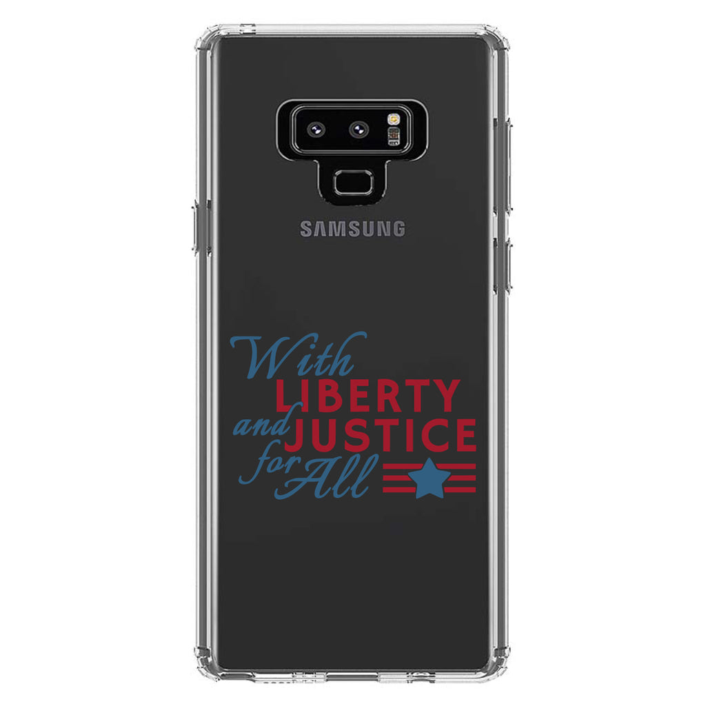 With Liberty and Justice For All Clear Shockproof iPhone Case, view 11