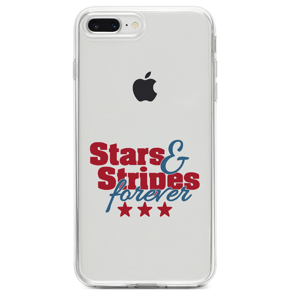 Stars & Stripes Forever Clear Shockproof iPhone Case, view 6