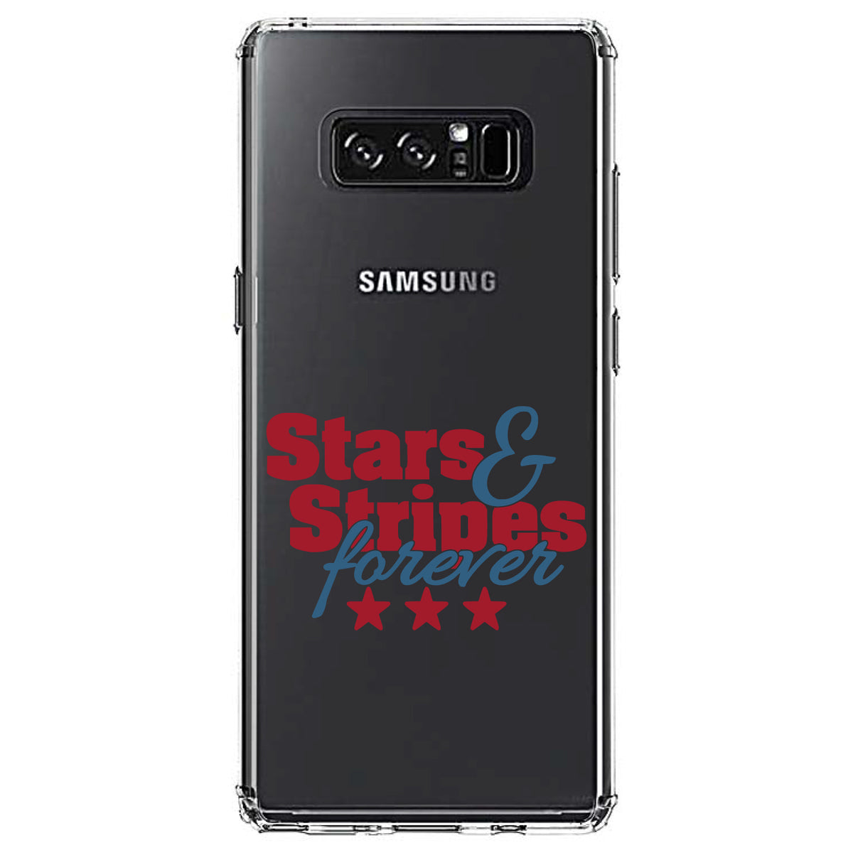 Stars & Stripes Forever Clear Shockproof iPhone Case, view 12