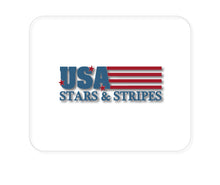 DistinctInk Custom Foam Rubber Mouse Pad - 1/4" Thick - USA Flag Stars & Stripes