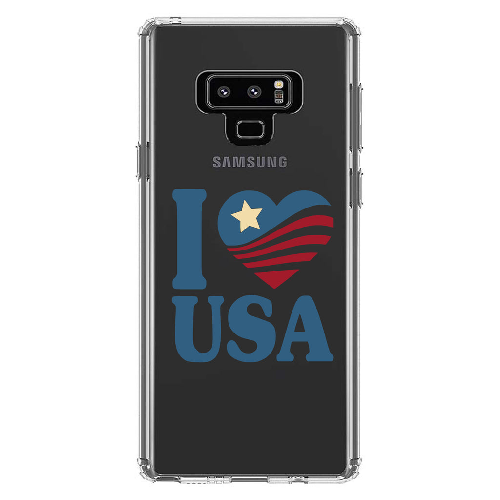 I Love USA Flag Clear Shockproof iPhone Case, view 11