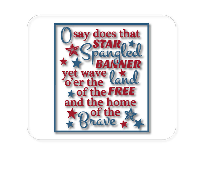 DistinctInk Custom Foam Rubber Mouse Pad - 1/4