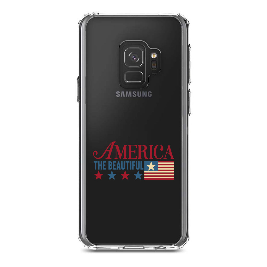 America the Beautiful Flag Clear Shockproof iPhone Case, view 19
