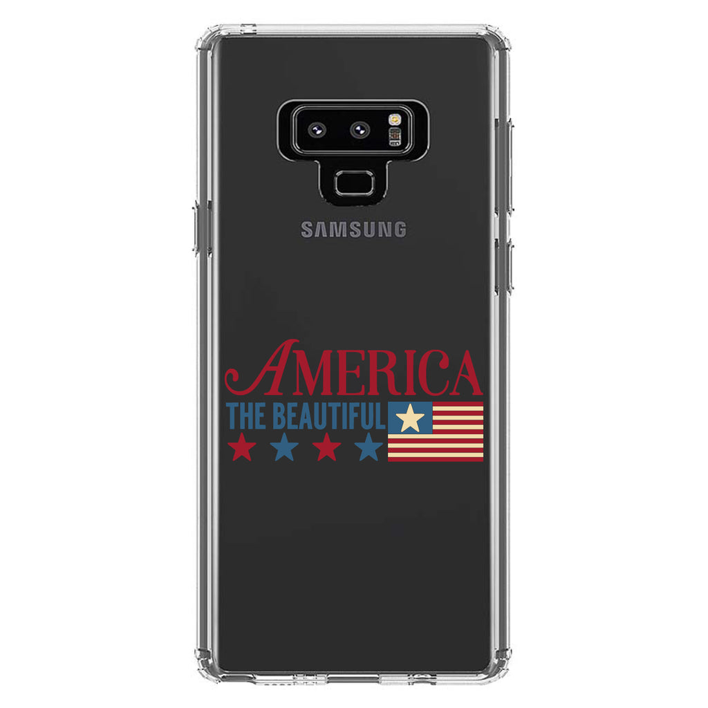 America the Beautiful Flag Clear Shockproof iPhone Case, view 11