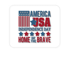 DistinctInk Custom Foam Rubber Mouse Pad - 1/4" Thick - America USA Home of the Brave