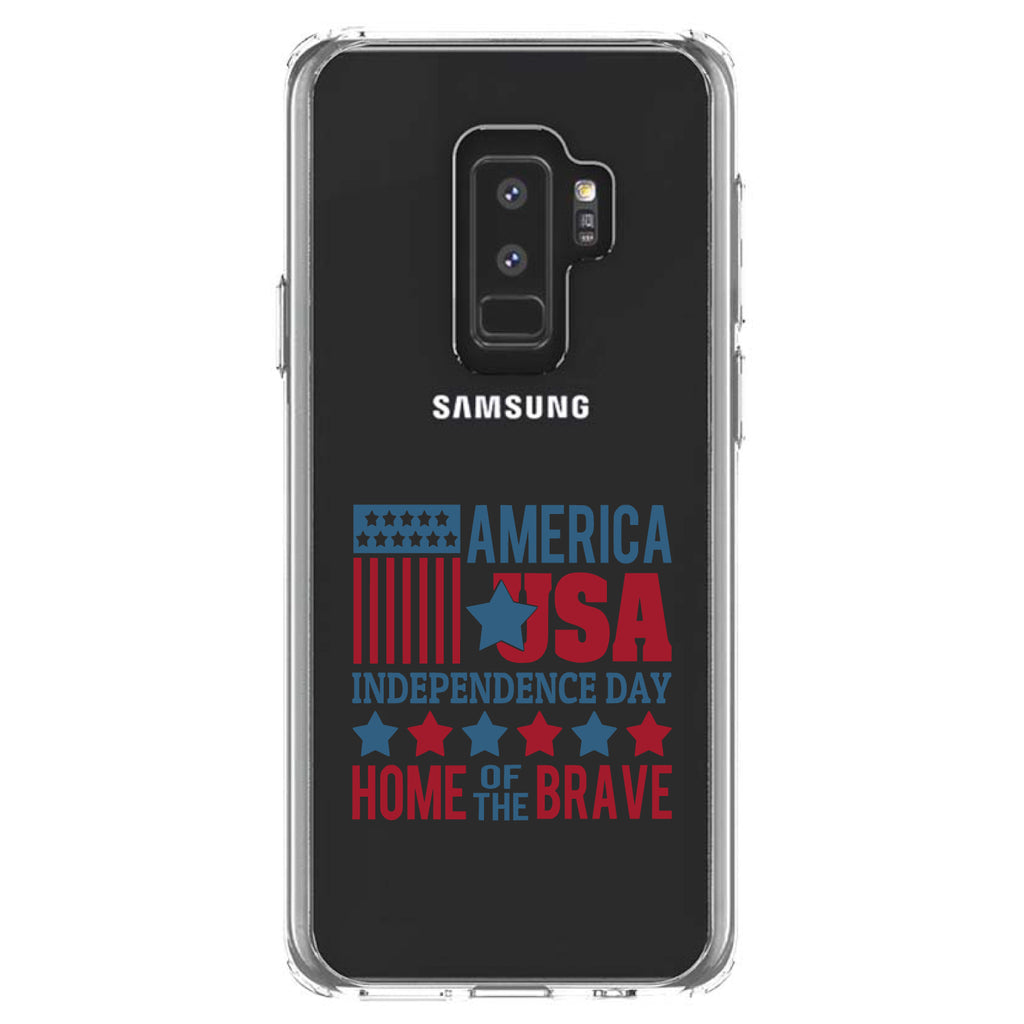 America USA Home of the Brave Clear Shockproof iPhone Case, view 20