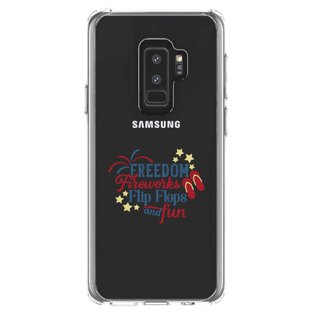Freedom Fireworks Flip Flops & Fun Clear Shockproof iPhone Case, view 20