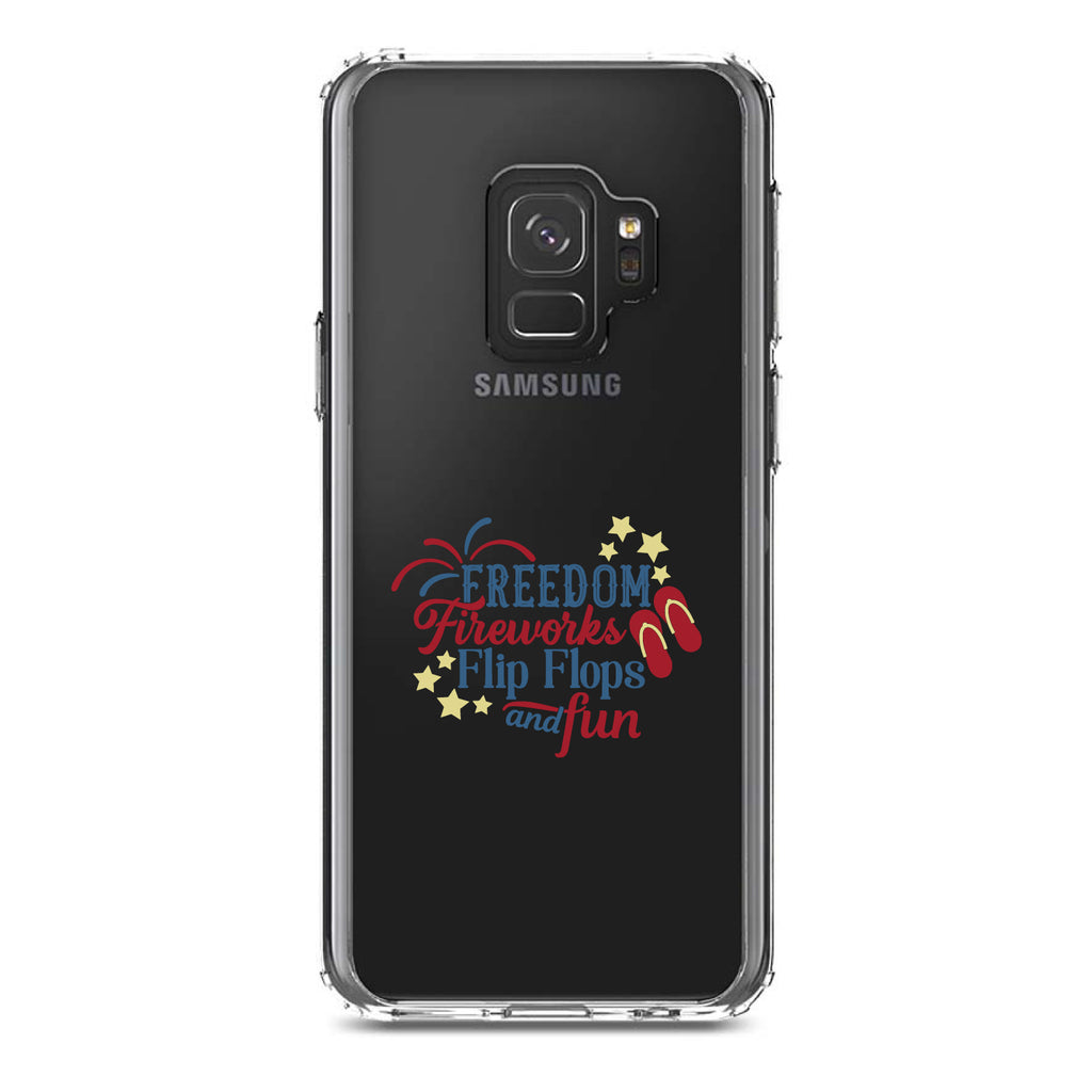 Freedom Fireworks Flip Flops & Fun Clear Shockproof iPhone Case, view 19