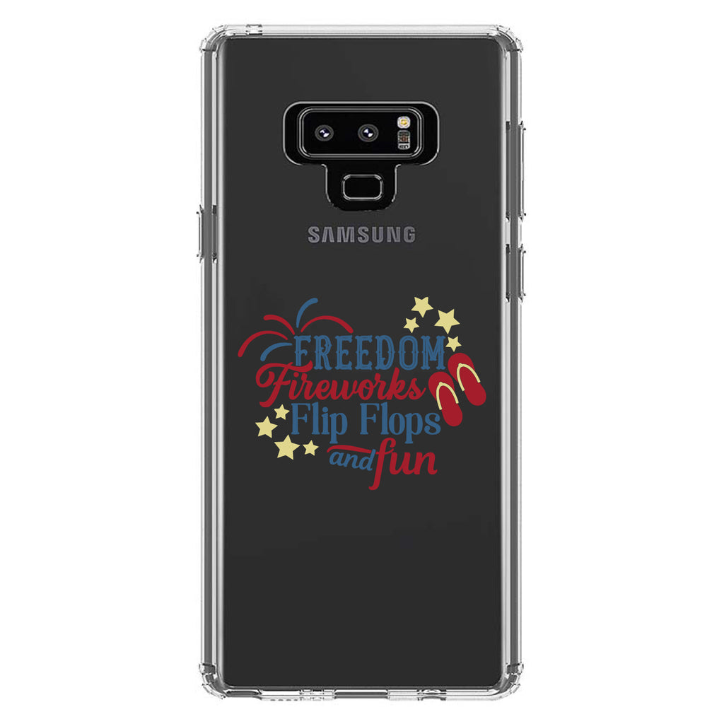 Freedom Fireworks Flip Flops & Fun Clear Shockproof iPhone Case, view 11
