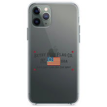 DistinctInk® Clear Shockproof Hybrid Case for Apple iPhone / Samsung Galaxy / Google Pixel - Betsy Ross Flag Co - Old Glory USA