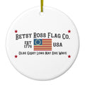 Old Glory USA Ceramic Ornament