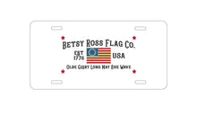 DistinctInk Custom Aluminum Decorative Vanity Front License Plate - Betsy Ross Flag Co - Old Glory USA