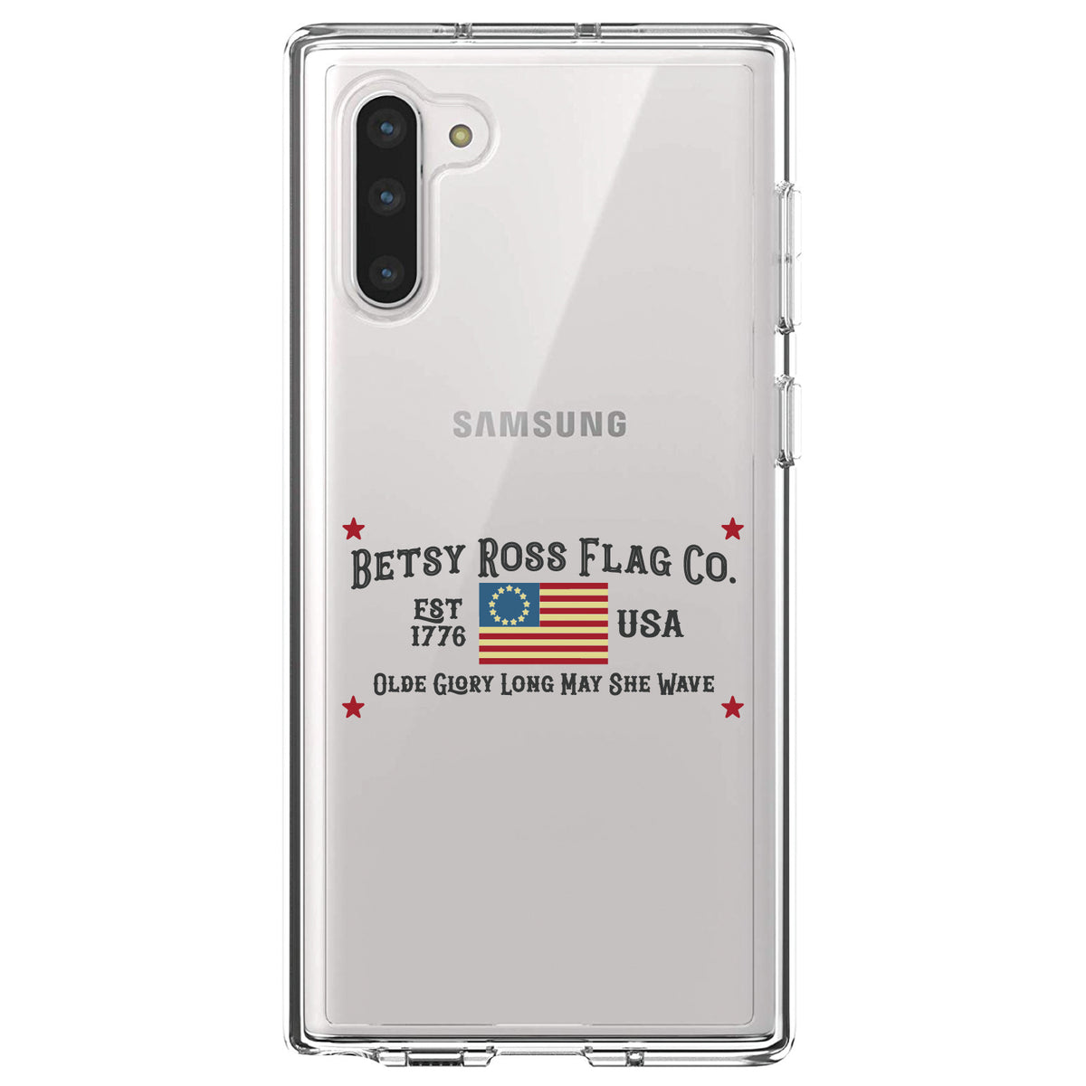 Betsy Ross Flag Co, Old Glory USA Clear Shockproof iPhone Case, view 9