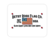 DistinctInk Custom Foam Rubber Mouse Pad - 1/4" Thick - Betsy Ross Flag Co - Old Glory USA