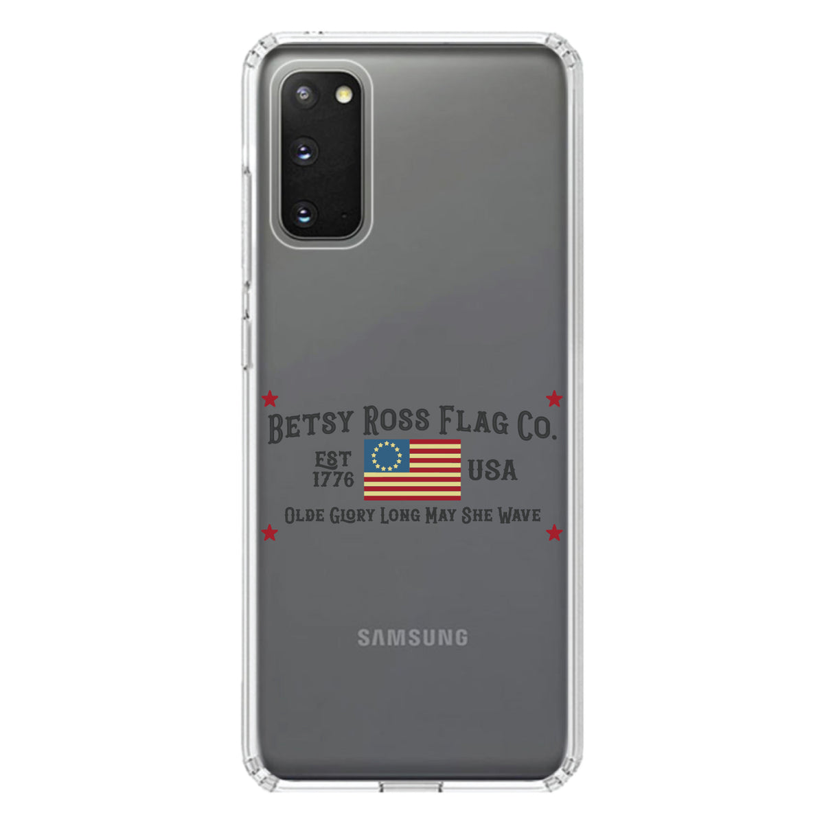 Betsy Ross Flag Co, Old Glory USA Clear Shockproof iPhone Case, view 15