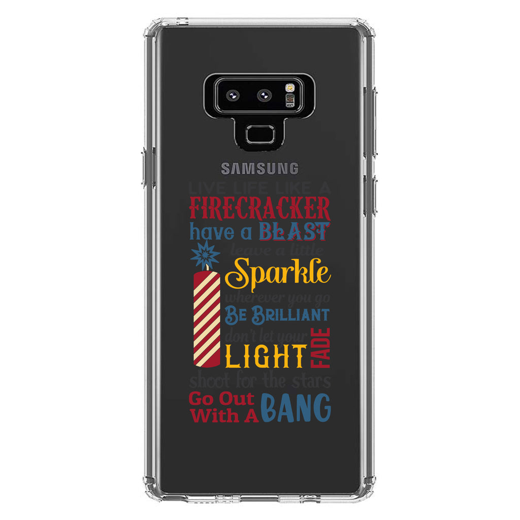 4th of July Word Art Firecracker Clear Shockproof iPhone Case, view 11