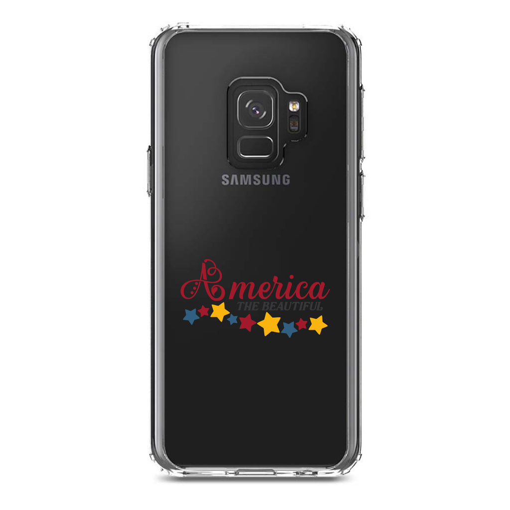 America the Beautiful Stars Clear Shockproof iPhone Case, view 19