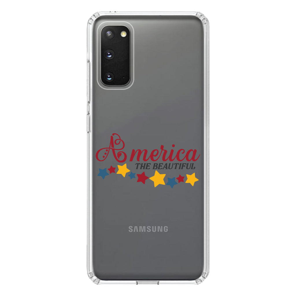 America the Beautiful Stars Clear Shockproof iPhone Case, view 15