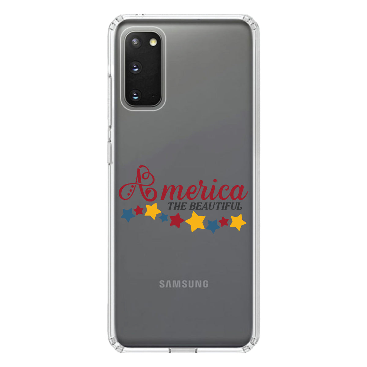America the Beautiful Stars Clear Shockproof iPhone Case, view 15