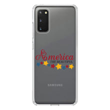 DistinctInk® Clear Shockproof Hybrid Case for Apple iPhone / Samsung Galaxy / Google Pixel - America the Beautiful Stars