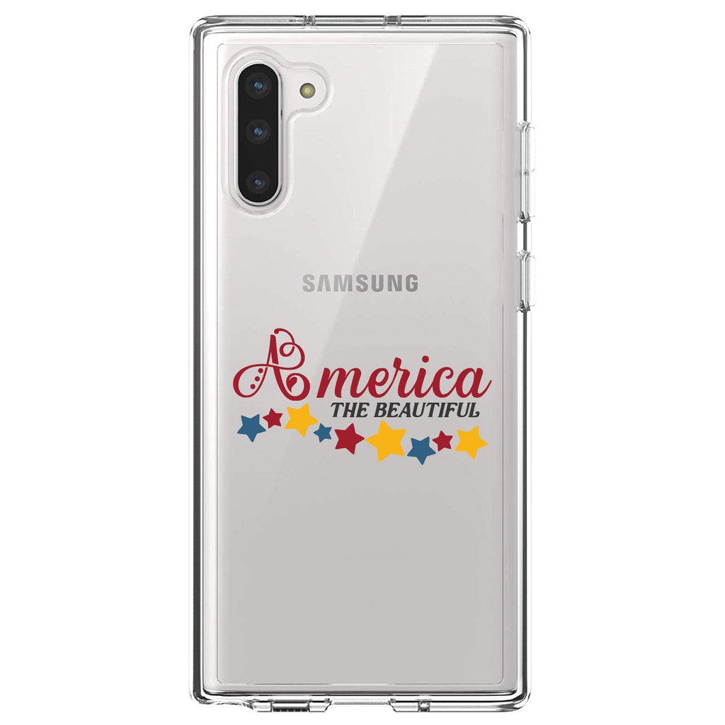 America the Beautiful Stars Clear Shockproof iPhone Case, view 9