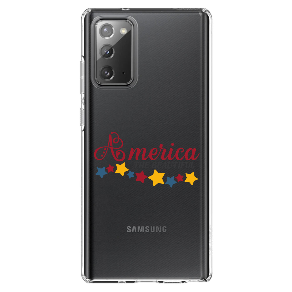 America the Beautiful Stars Clear Shockproof iPhone Case, view 7