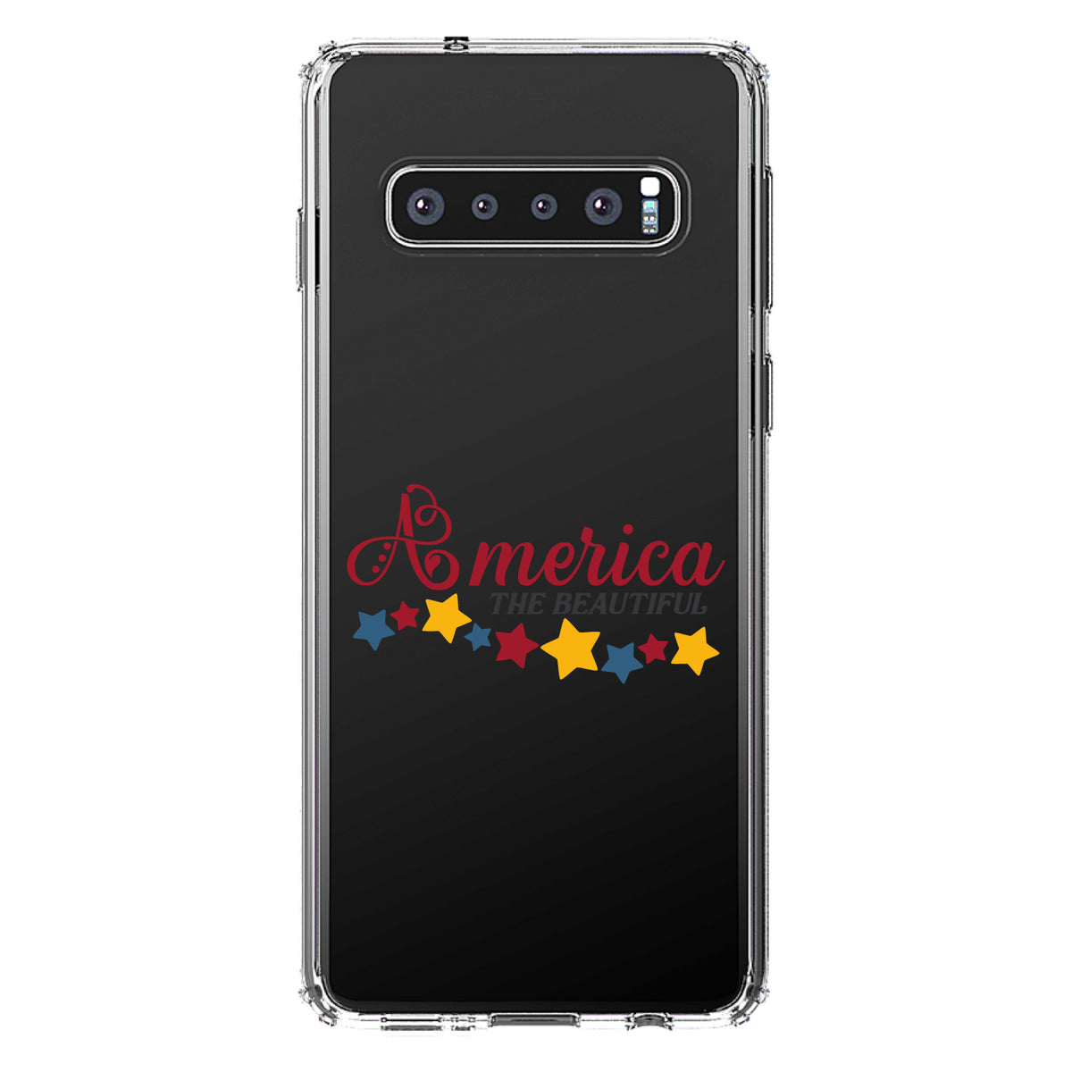America the Beautiful Stars Clear Shockproof iPhone Case, view 16