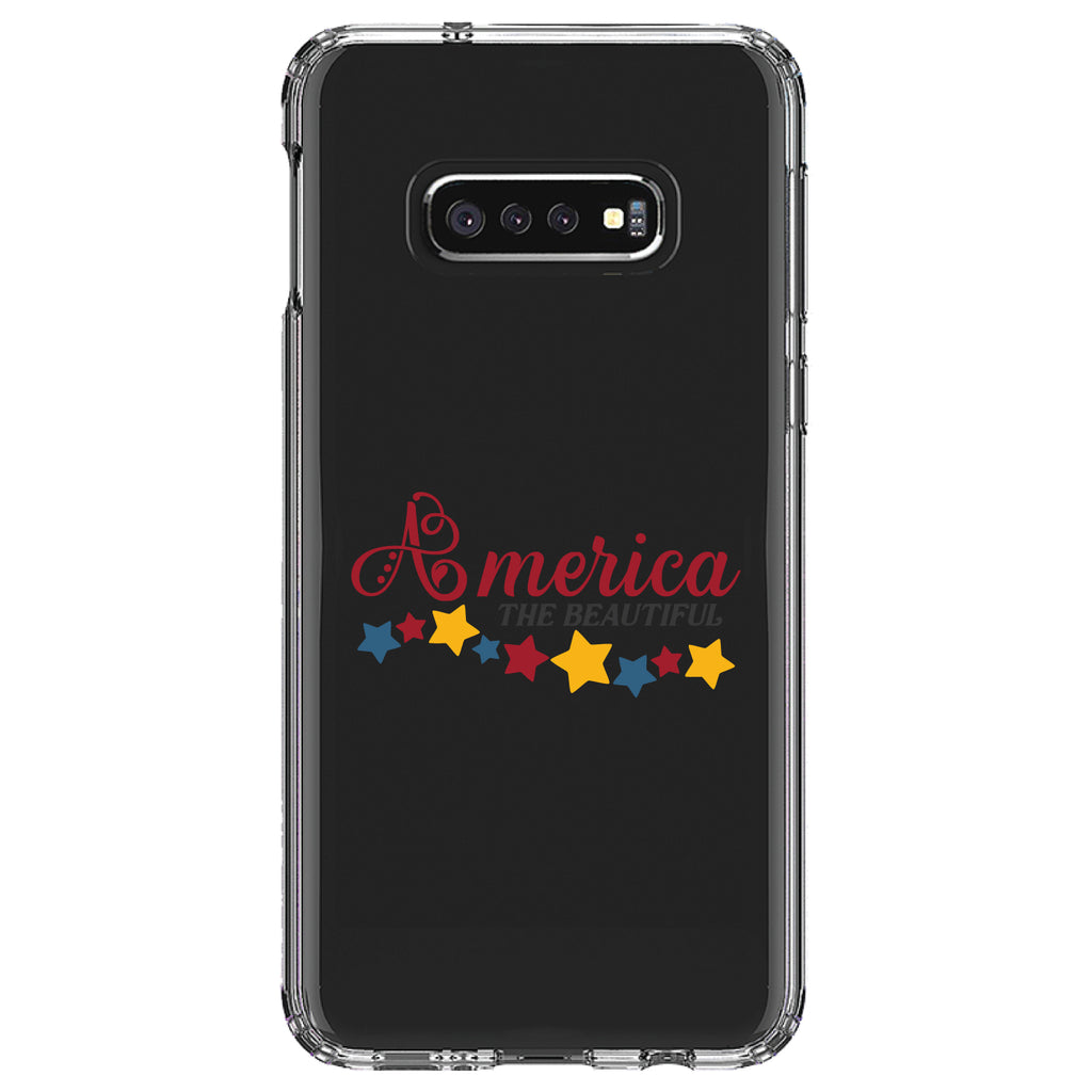 America the Beautiful Stars Clear Shockproof iPhone Case, view 18