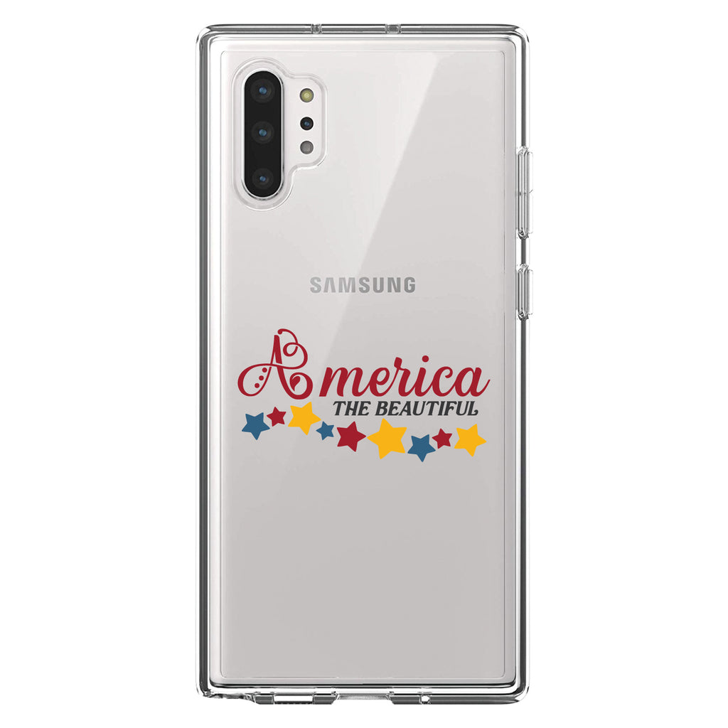 America the Beautiful Stars Clear Shockproof iPhone Case, view 10