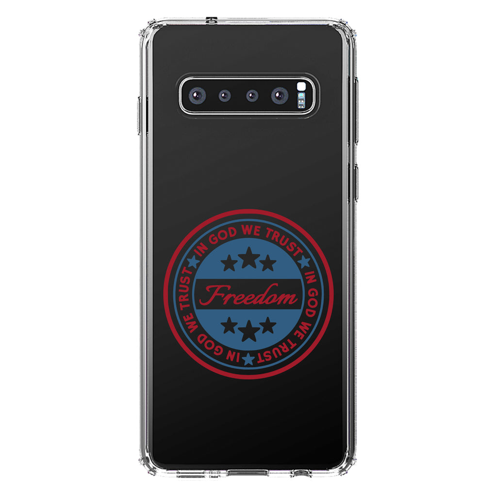 Freedom Seal, In God We Trust Clear Shockproof iPhone Case, view 16