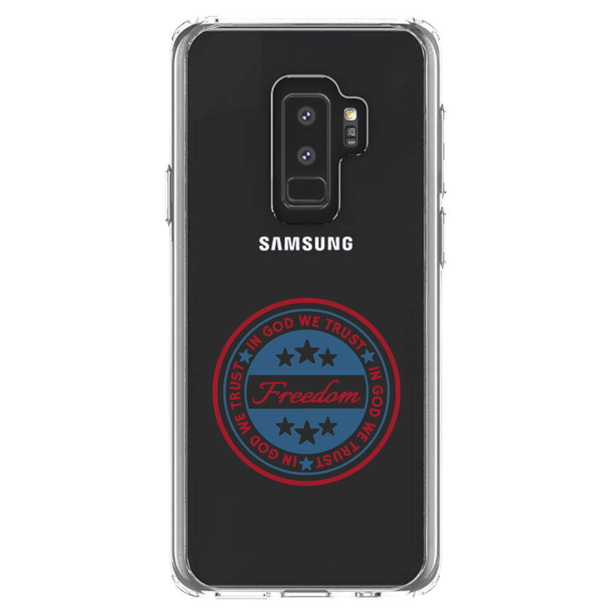 Freedom Seal, In God We Trust Clear Shockproof iPhone Case, view 20