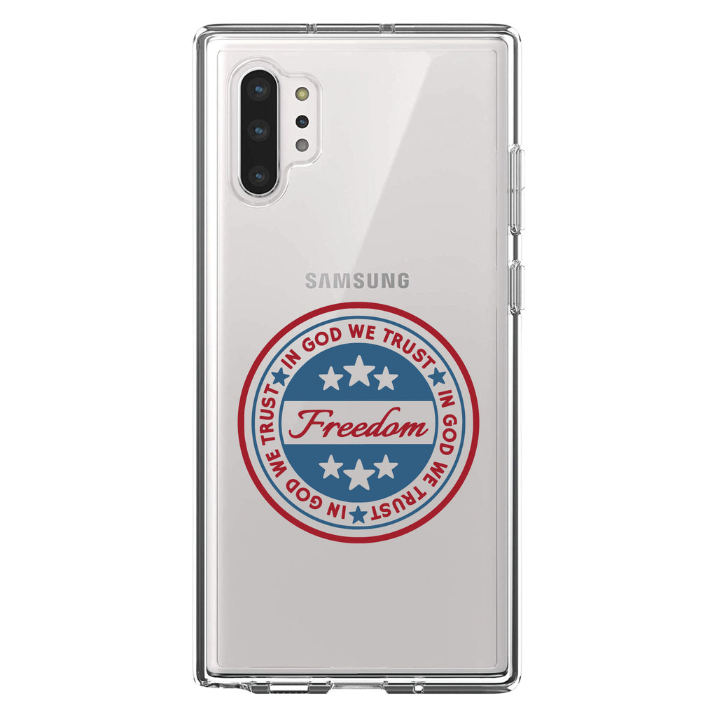Freedom Seal, In God We Trust Clear Shockproof iPhone Case, view 10