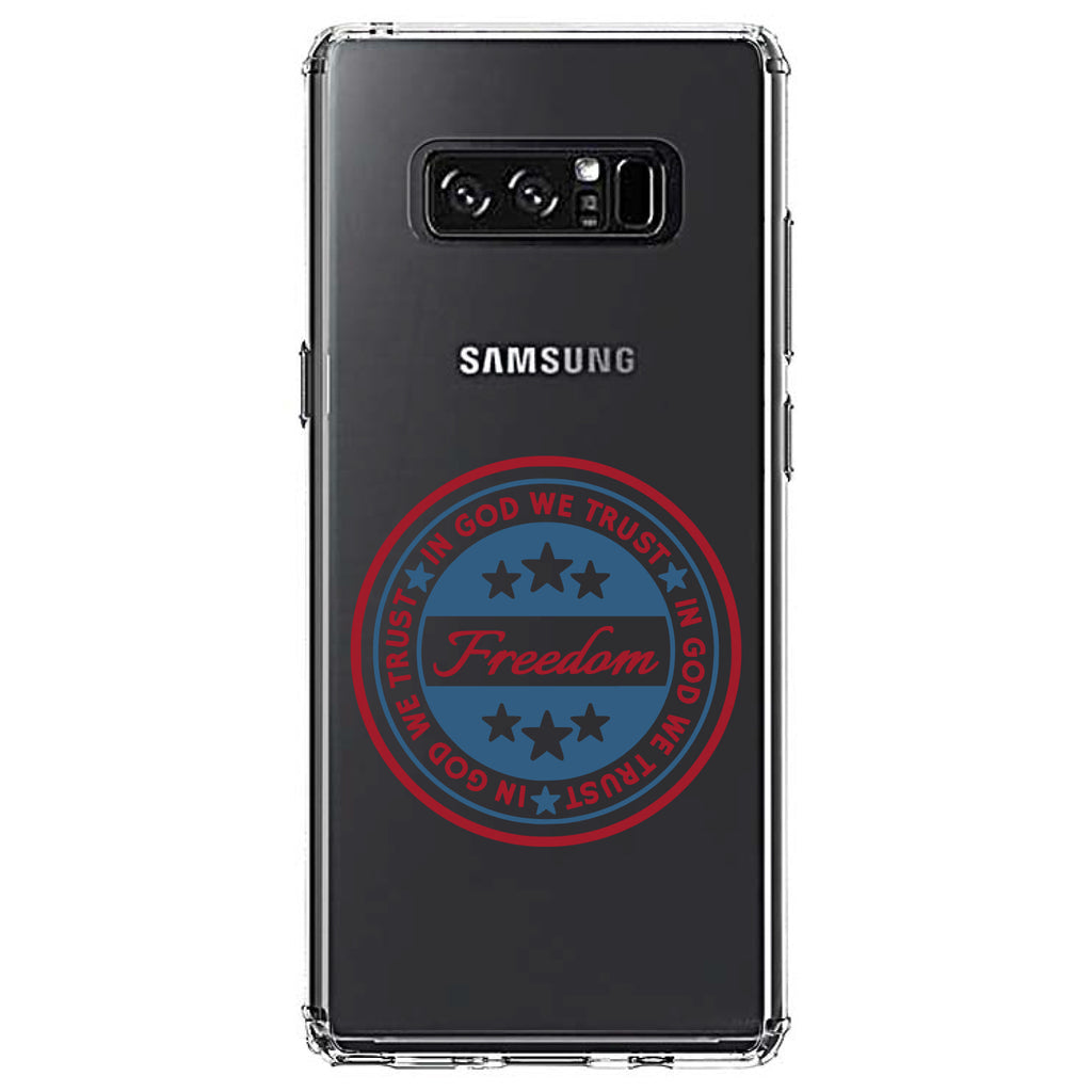 Freedom Seal, In God We Trust Clear Shockproof iPhone Case, view 12