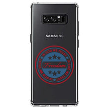 DistinctInk® Clear Shockproof Hybrid Case for Apple iPhone / Samsung Galaxy / Google Pixel - Freedom Seal - In God We Trust