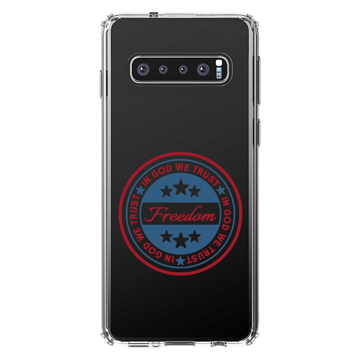Freedom Seal, In God We Trust Clear Shockproof iPhone Case, view 17