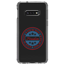DistinctInk® Clear Shockproof Hybrid Case for Apple iPhone / Samsung Galaxy / Google Pixel - Freedom Seal - In God We Trust