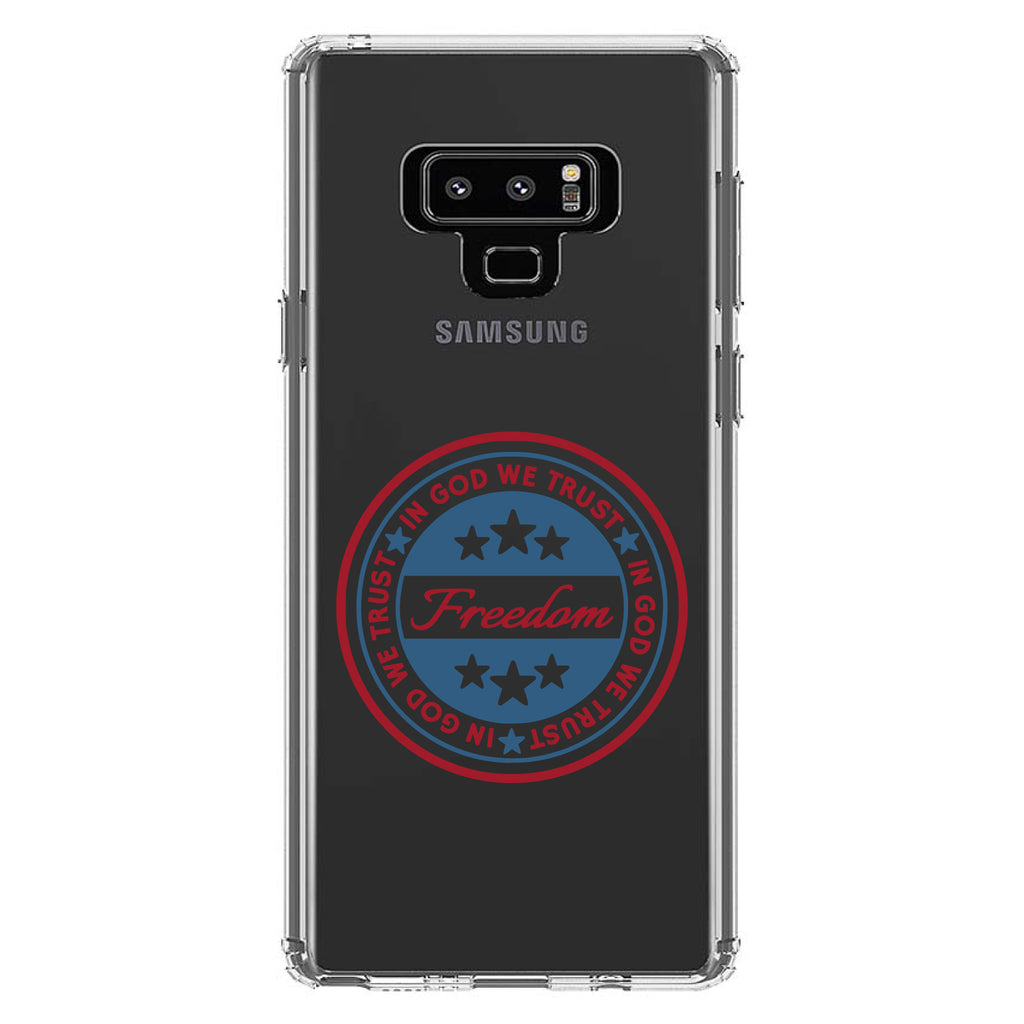 Freedom Seal, In God We Trust Clear Shockproof iPhone Case, view 11
