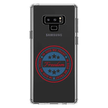 DistinctInk® Clear Shockproof Hybrid Case for Apple iPhone / Samsung Galaxy / Google Pixel - Freedom Seal - In God We Trust