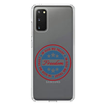 DistinctInk® Clear Shockproof Hybrid Case for Apple iPhone / Samsung Galaxy / Google Pixel - Freedom Seal - In God We Trust