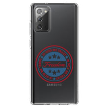 DistinctInk® Clear Shockproof Hybrid Case for Apple iPhone / Samsung Galaxy / Google Pixel - Freedom Seal - In God We Trust